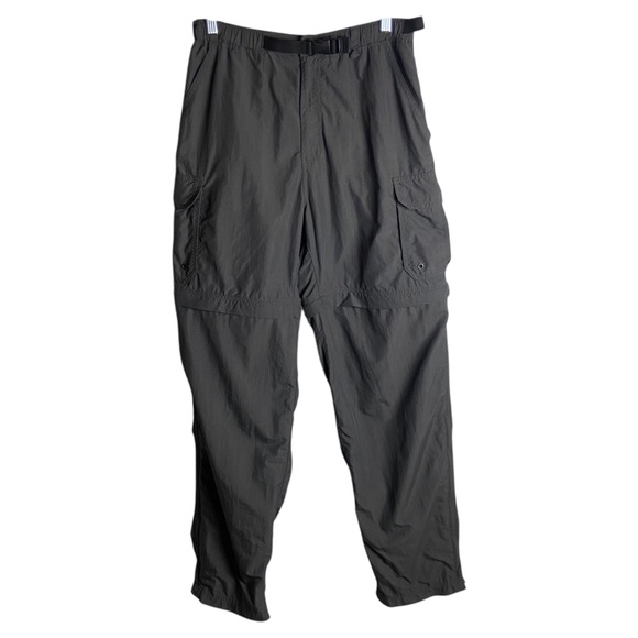 REI Men’s Size Small Convertible Cargo Pants UPF 50+ Belted Grey Outdoors 32in - Picture 1 of 8